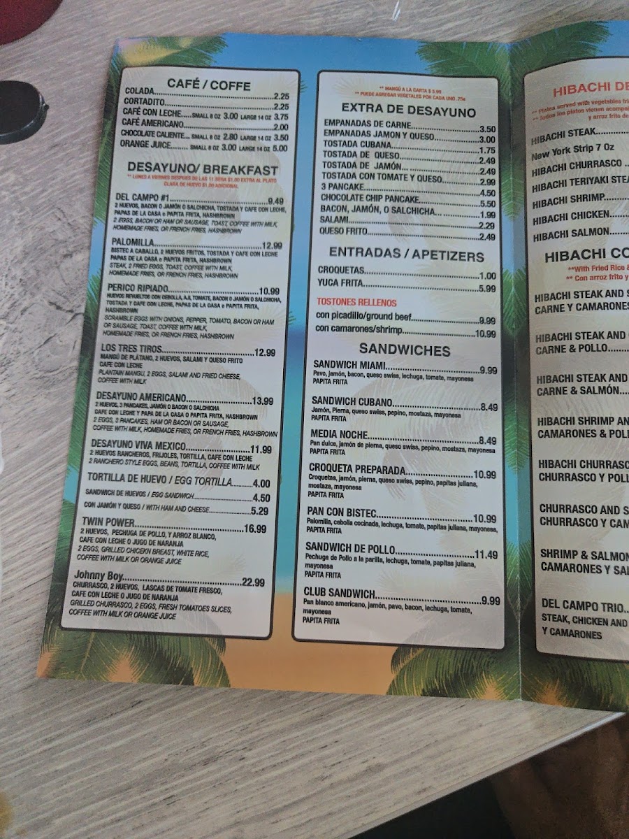 Del Campo Latin Food & Cafe Menu - Image 3