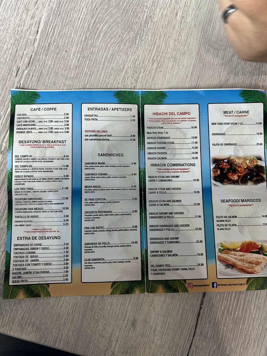 Del Campo Latin Food & Cafe Menu - Image 5